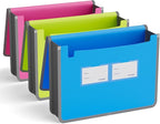 ABC life 3 Pack Expanding File Folder Organizer Poly Pockets A4/Letter Size by ABClife