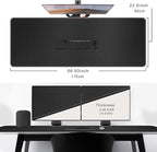 CENNBIE Leather Desk Mat, 66.9" x 23.6" Extra Large Desk Pad Blotter Protector - Image 2