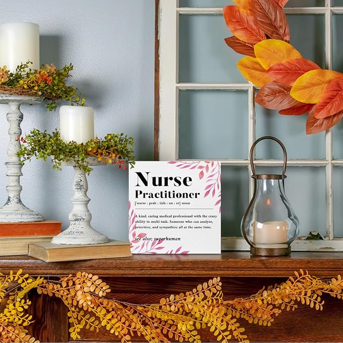 Nurse Practitioner Gifts for Women, Nurse Gifts Wood Box Sign, Appreciation - Image 5
