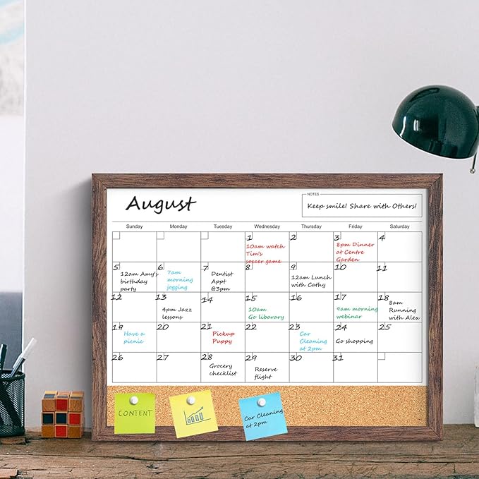 Calendar Whiteboard for Wall, 18x24 Inches White Board Calendar Dry Erase - Image 8