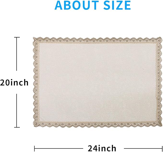 MINJIATEX Couch arm Covers, Non-Slip lace Sofa arm Covers Set of 2 Washable - Image 6