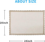 MINJIATEX Couch arm Covers, Non-Slip lace Sofa arm Covers Set of 2 Washable - Image 6