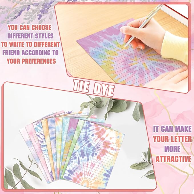 TaoBary 160 Pcs Stationery Paper Set 50 Double Sided Stationery Papers - Image 3