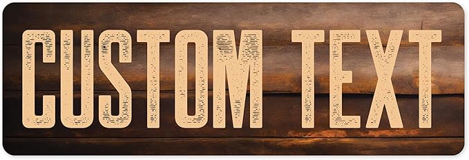 Custom Sign, Custom Street Sign, 11 Font Colors, 13 Font Styles, 4 Hole Options by MySignCenter