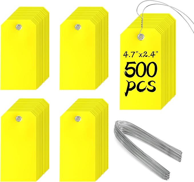 500 Pieces Plastic Shipping Tags by XUWAIDSGN