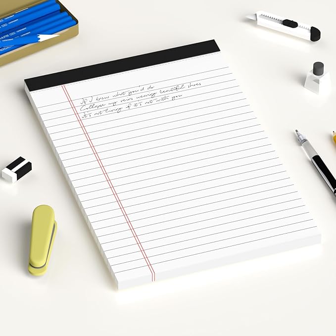 AILZFEI 6pcs Small Note Pad 5x8 College Ruled Legal Pads Paper Notepads 6 Pack - Image 7