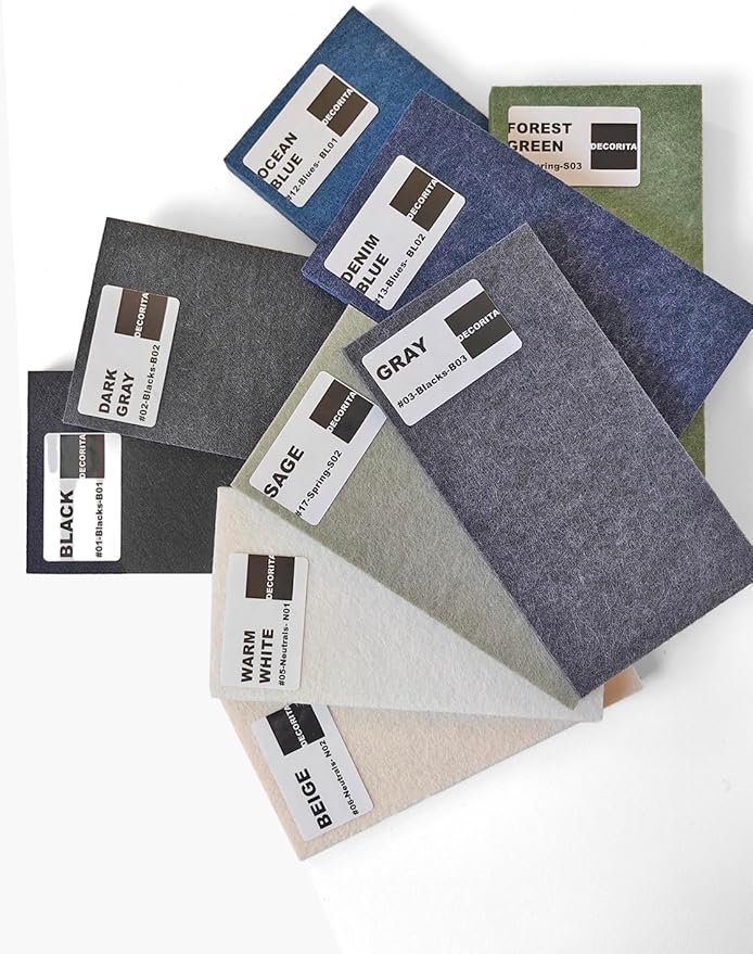 DECORITA Felt Wall Tiles | Large Cork Board Alternative | Aesthetic Felt - Image 6