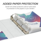Samsill Economy 2 Inch Mini 3 Ring Binder, Made in The USA, Round Ring Binder - Image 7