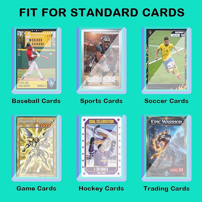 50ct 130pt 3"x4" Hard Card Sleeves - Image 5