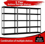 Shuntong The Atlas 30" W x 12" D x 60" H Adjustable Garage Storage Shelves Load - Image 7