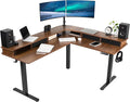 VIVO Electric 2-Tier Corner L-Shaped 63 x 55 inch Standing Desk, Height by VIVO