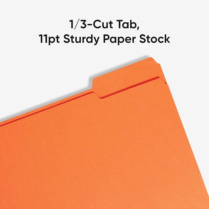 Smead Colored File Folder, 1/3-Cut Tab, Letter Size, 100 per Box - Image 4