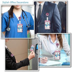 Cute Cat Lanyard for ID Badges, Retractable Badge Holder Reel - Image 3