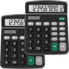Calculators, Splaks 2 Pack Standard Functional Desktop Calculators Sola and AA by SPLAKSCALCULATOR