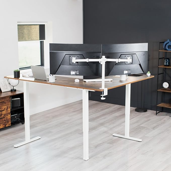 VIVO Electric Corner 75 x 63 inch L-Shaped Standing Desk, Memory Height - Image 8