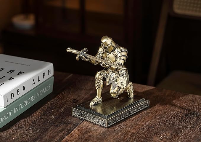 NCQIXIAO Templar Vanguard Soldier Pen Holder Pencil Stand Desk Organizers and - Image 9