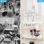 FSyueyun 2-Tier Corner Bathroom Counter Organizer, Tool-Less Installation - Image 8