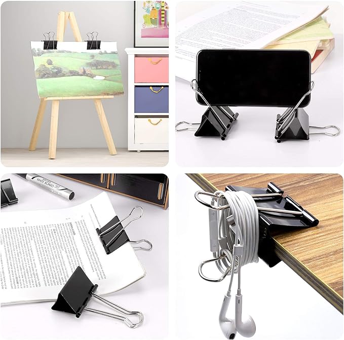 Ufmarine Extra Large Binder Clips 2.4 Inch Length, Jumbo Binder Clips - Image 3