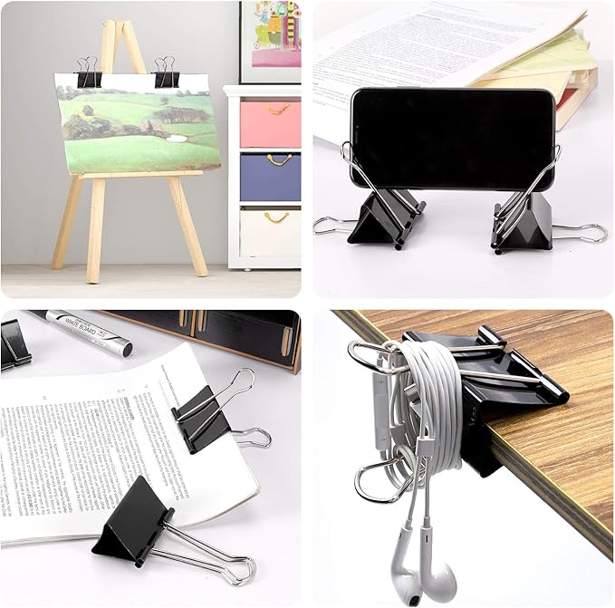 Ufmarine Extra Large Binder Clips 2.4 Inch Length, Jumbo Binder Clips - Image 3