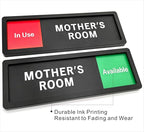Mother's Room Sign – Privacy In Use / Available Slide Switch Sign, Premium - Image 3