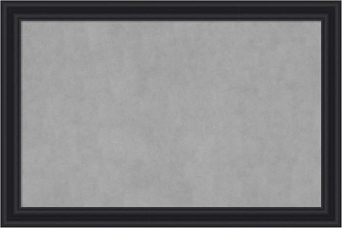 Amanti Art Black Framed Magnetic Board 24x36 Large Vision Board by AmantiArt