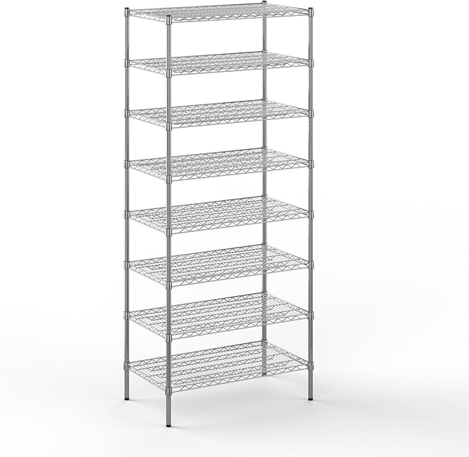 Regal Altair 21" Deep x 36" Wide x 86" Height Wire Shelving Kit | 8-Tier | NSF by Regal+Altair