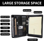 Geslun Personalized Vegan Leather Portfolio, Legal Size 8.5 x 14 Pad Holder - Image 6