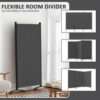 3 panel room divider 6 ft folding screen shown in use