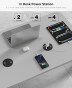 Jgstkcity Power Strip, Desktop Recessed Power Grommet, 40W Total USB C Fast - Image 4