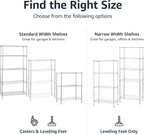 Amazon Basics 4-Shelf Adjustable, Storage Shelving Unit, Steel Organizer Wire - Image 6