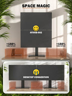 dual monitor stand - vertical stack screen free-standing, package contents