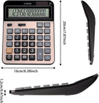 HIHUHEN Large Computer Electronic Calculator Counter Solar & Battery Power 14 - Image 2