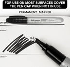 INTUNO Jumo Permanent Markers, Chisel tip, Oil-Based Permanent Markers - Image 3
