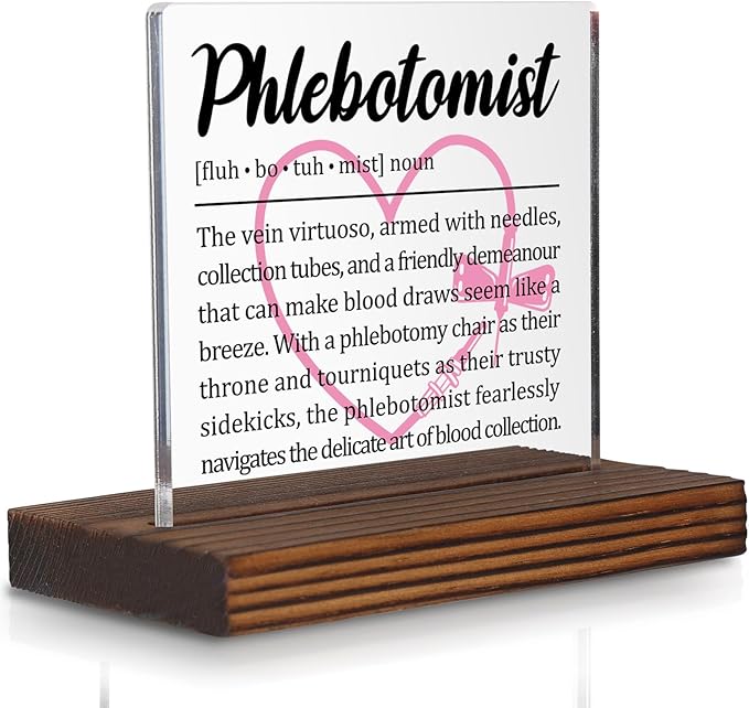 Phlebotomist Gifts, Thank You Desk Sign by Pariveca