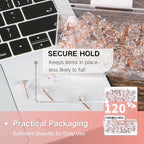 120 PCS Flat Rose Gold Push Pins - Image 4