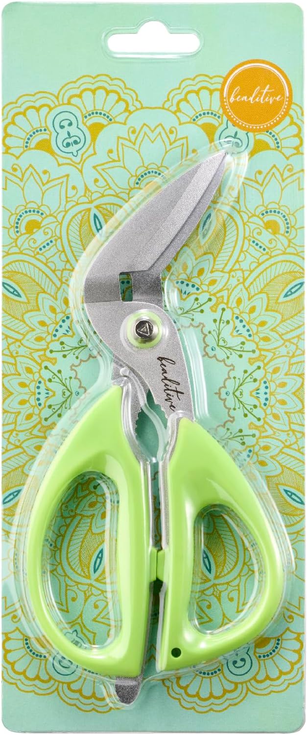 Beaditive Heavy Duty Multipurpose Angled Craft Scissors 7" - Image 8