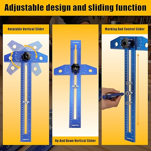 GRENPRO Woodworking Scriber Marking Line Ruler - Image 7
