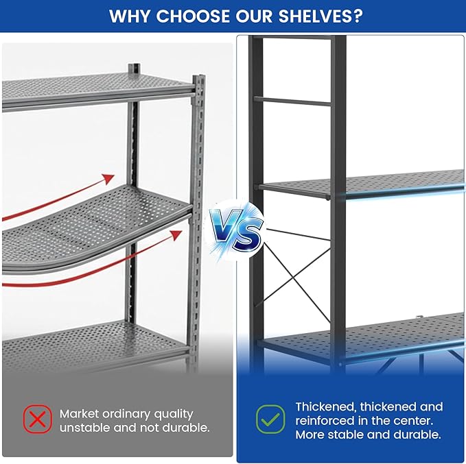 ALANNG 40" W Foldable 5-Tier Storage Shelves - Image 7