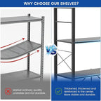 ALANNG 40" W Foldable 5-Tier Storage Shelves - Image 7