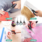 Scissors All Purpose, iBayam 8" Heavy Duty Scissors Bulk 3-Pack, 2.5mm - Image 6