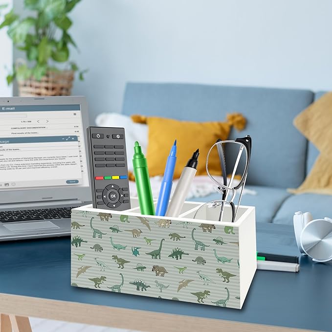 QZQE Dinosaur Gifts Pen Pencil Holder Organizer - Image 3