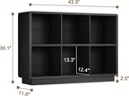 ChooChoo 6 Cube Storage Organizer, Wooden Bookcase - Image 3