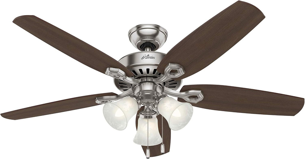 hunter builder plus, indoor, ceiling fan, 5 blades, main product view