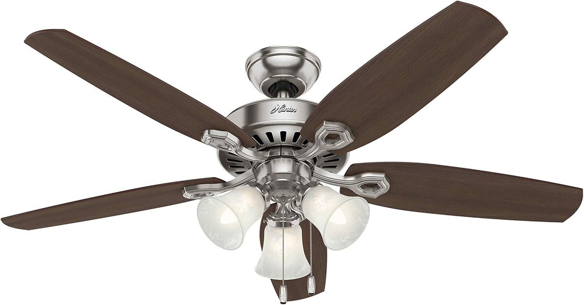 hunter builder plus, indoor, ceiling fan, 5 blades, main product view
