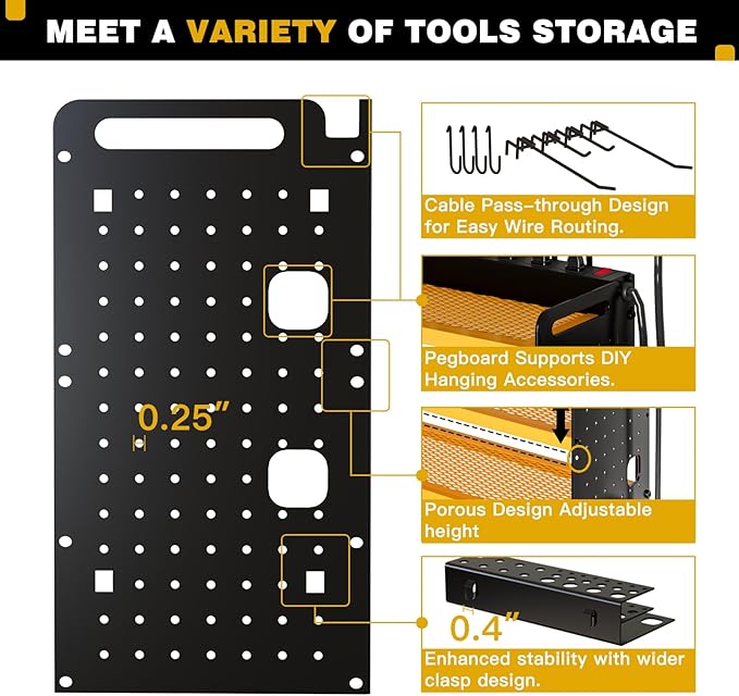 NattyDot Power Tool Organizer Wall Mount - Image 6