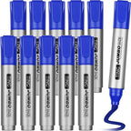 Fuutreo 10 Pack Jumbo Permanent Markers Bulk Large Chisel Tip Permanent Markers by Fuutreo