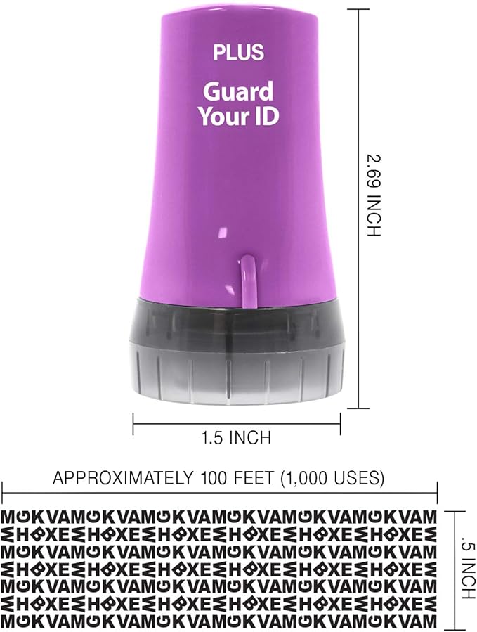 Identity Theft Protection Roller 3-Pack Advanced 2.0 Security Stamp by Guard - Image 5