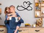 Custom Metal Heart and Infinity Wall Art Valentines Day Wedding Gifts - Image 4