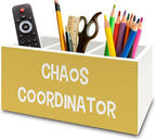 XPH Chaos Coordinator Yellow Pen Pencil Holder Organizer by XPH