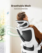 marsail ergonomic office chair: office desk chair with showing dimensions